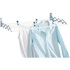 Stendibiancheria Estensibile A Parete 120 Cm In Acciaio Plastificato -Stile Bagno 14835727 3