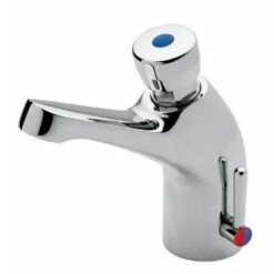 08012 Miscelatore Per Lavabo Temporizzato Con Comando A Pulsante IDRAL