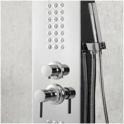 Pannello Doccia Idromassaggio In Acciaio Inox Cromato Con Doccetta -Stile Bagno 14859935 3