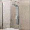 Pannello Doccia Idromassaggio In Acciaio Inox Satinato Con Doccetta