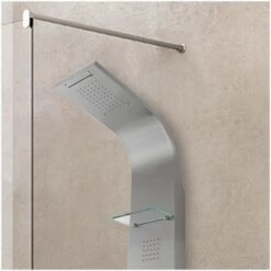 Pannello Doccia Idromassaggio In Acciaio Inox Satinato Con Doccetta -Stile Bagno 14859936 4