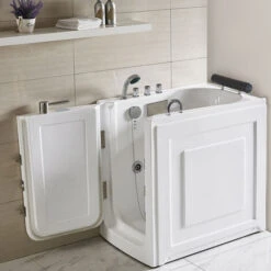 Vasca Per Anziani Modello Light Blue 1015x720x1000 Mm Apertura A SINISTRA