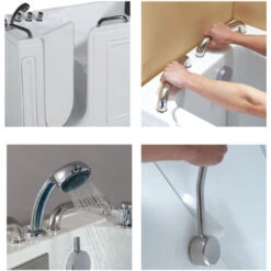 Vasca Per Anziani Modello Lotus 1334x673x1016 Mm Con Pannello Esterno A Sinistra -Stile Bagno 14908651 5