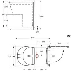 Vasca Per Anziani Modello Light Blue 1015x720x1000 Mm Apertura A Destra -Stile Bagno 14976503 5