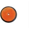 Catadiottro Rotondo Arancione Con Foro Centrale