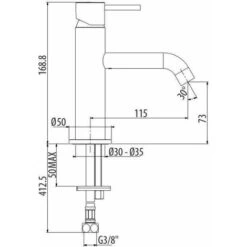 Set Bagno Completo Di Miscelatore Per Vasca In Oro Spazzolato Gattoni Easy KITEASYSG7 -Stile Bagno 1585584 3