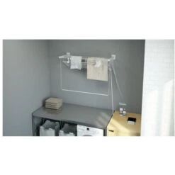 Colombo Stendibiancheria Da Parete O Muro SALIESTENDI 120cm Con 7,2 Metri Di Stenditura -Stile Bagno 16010534 3