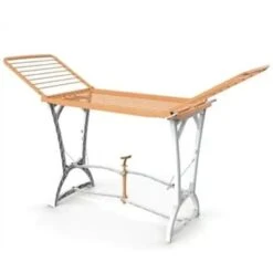 Bama Stendibiancheria Stendino 22 Metri Di Fili Con 2 Ruote Supporti Appendiabiti