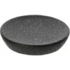Portasapone Da Appoggio In Ceramica Nero Con Effetto Glitter