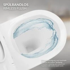 Toilette Sospesa Muro Wc Sedile Soft Close Sedile Toilette Kit Montaggio Bianco -Stile Bagno 16222297 5