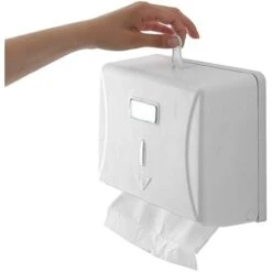 Distributore Salviette Per Carta Piegata Z-V Bianco In ABS -Stile Bagno 16311269 4