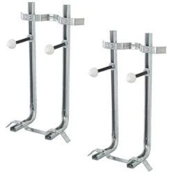 Coppia Di Staffe Per WC + Bidet Sospesi In Acciaio Portata 400 Kg