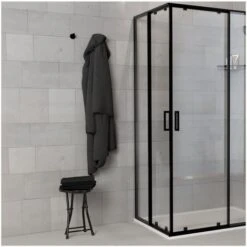 Appendino A Muro In Acciaio Con Finitura Nero Opaco Arredo Moderno -Stile Bagno 16926150 3