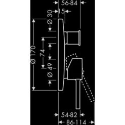 Hansgrohe Axor Starck Miscelatore Monocomando Vasca Da Incasso Con Maniglia Ping, Colorazione: Cromo - 10416000 -Stile Bagno 16972718 3