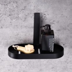 Cestino Per Bagno Nero Serie Evolution - Fissaggio Con Biadesivo O Ad Incollo -Stile Bagno 16977679 4