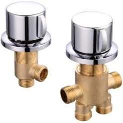 Mucola 5 Fori Doccia A Mano Set Di Rubinetto Doccia Rotondo Bagno Rubinetto Bagno Rubinetto Bordo Vasca Rubinetto Cromato -Stile Bagno 16986702 4