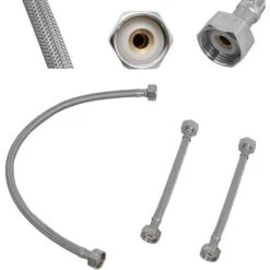 Mucola Set Doccetta A 5 Fori Per Doccetta Set Doccia Rotondo Rubinetto Bagno Bordo Vasca Cromato -Stile Bagno 16986705 5