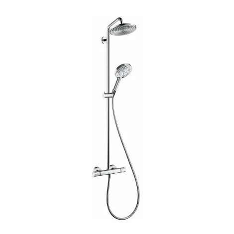Hansgrohe Raindance Select S 240 1jet Showerpipe, Con Termostato, 27115000, Cromo - 27115000 1 Hansgrohe Raindance Select S 240 1jet Showerpipe, Con Termostato, 27115000, Cromo - 27115000