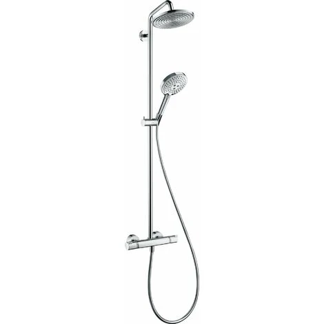Hansgrohe Raindance Select S 240 1jet Showerpipe, Con Termostato, 27115000, Cromo - 27115000 2 Hansgrohe Raindance Select S 240 1jet Showerpipe, Con Termostato, 27115000, Cromo - 27115000 - immagine 2