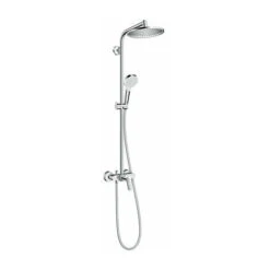 Hansgrohe Crometta S Showerpipe 240 1jet Con Miscelatore Monocomando, Cromato - 27269000