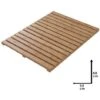 Pedana Doccia Rettangolare In Legno Di Bamboo 54x68 Cm
