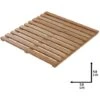 Pedana Doccia In Legno Di Bambù 58x58 Cm Quadrata