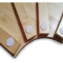 Pedana Doccia Semicircolare In Legno Di Bamboo 60x60 -Stile Bagno 17035962 3