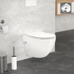Toilette Senza Brida Da Appendere Funzione Bidet Chiusura Ralentata Automatica