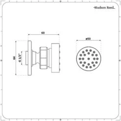 Hudson Reed Elizabeth Idrogetto Rotondo Tradizionale Ø53mm - Design Vintage Con Ugelli In Silicone- Ottone Solido Bronzo Brunito -Stile Bagno 17527234 3