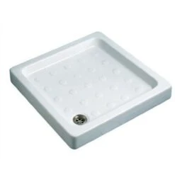 Ceramica Azzurra Piatto Doccia Urano In Ceramica H.10 Quadrato Cm. 70x70