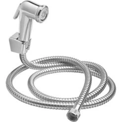 DOCCETTA Cromata CON PULSANTE + Tubo SHUT-OFF MAURER Doccia Bagno