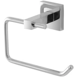 Porta Rotolo A Muro In Metallo Cromato Rock