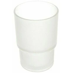 Portaspazzolino Bagno Vetro Satinato Bicchiere Ricambio Spazzolino Feridras