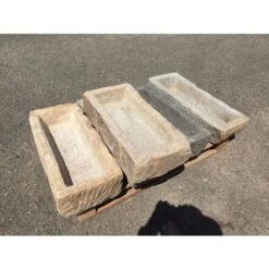 Vasca In Pietra Antica, Misure Assortite, 1 Pc Rettangolare -Stile Bagno 18031380 4