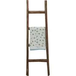 Scala Porta Asciugamani Legno Bagno Moderno Da Terra Da Parete A Muro Decorativa Scaletta Portasciugamani Porta Oggetti Libreria -Stile Bagno 18031392 3