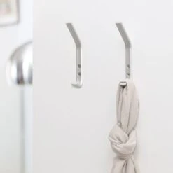 Appendiabiti Da Parete - Grande Capacità Di Carico - Misure Di 20x74x175 Mm - Sistema Di Fissaggio Con Viti - Colore Anodizzato Opaco - 5 Unità -Stile Bagno 18088938 5