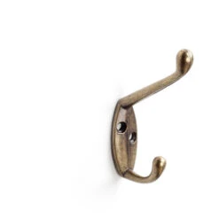 Appendiabiti Da Parete Stile Funzionale Prodotto In Zama Finitura In Pelle Antica Grande Capacità Di Carico Misure 185485mm Sistema Di Fissaggio Avvitato 1 Unità