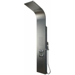 Colonna Doccia 001 4 Funzioni Acciaio Inox Getto A Cascata 2 Bocchette Idro Lombari L20xp44xh140 Finitura- Spazzolato - Confezione 1