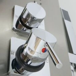 Colonna Doccia 001 4 Funzioni Acciaio Inox Getto A Cascata 2 Bocchette Idro Lombari L20xp44xh140 Finitura- Spazzolato - Confezione 1 -Stile Bagno 18127666 5