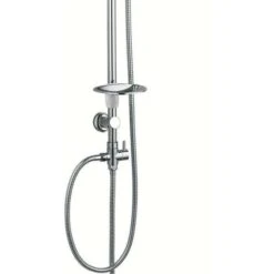 Colonna Doccia Attrezzata 025 Ottone Cromato Soffione Tondo Doccetta Materiale Staffe A Parete Staffe In Abs - Pezzi 1 -Stile Bagno 18127831 5