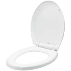Sedile Wc Copri Water Tavoletta Vaso Universale Bianco Polipropilene Pp Sistema Soft Closing Bagno Pezzi 1
