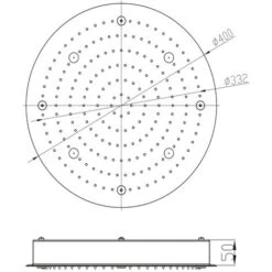 Soffione Doccia A Soffitto Installazione Da Incasso Acciaio Inox Tondo -Stile Bagno 18128732 4
