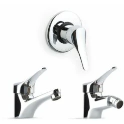 SET MISCELATORI PER IL BAGNO, LAVABO, BIDET E INCASSO DOCCIA CEMBRA