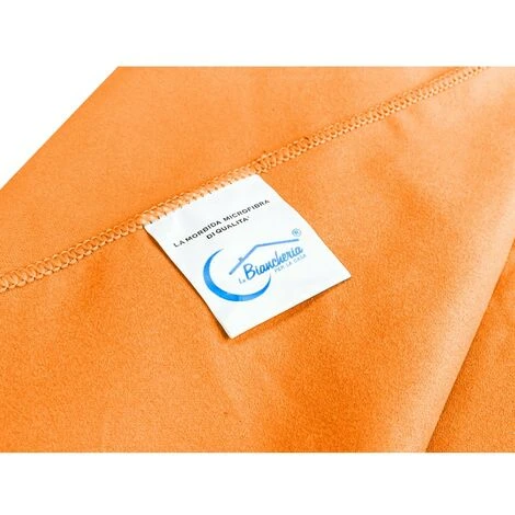 SET Asciugamani MICROFIBRA ARANCIO 1+1 Viso E Ospite 3 SET Asciugamani MICROFIBRA ARANCIO 1+1 Viso E Ospite - immagine 3