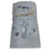 SET ASCIUGAMANI MARE CAVALLUCCIO MARINO GRIGIO