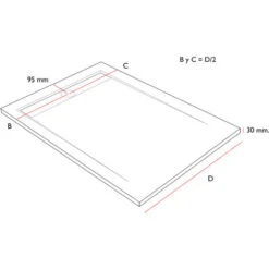 Piatto Doccia Ardesia Pietra FLOW Sabbia (NCS S 3005-Y50R) (griglia Colorata) - 70x100cm -Stile Bagno 18527101 3
