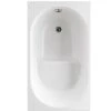 Glass Guscio Vasca Astor Ad Incasso Su Muratura 105x70 Con Seduta Bianco