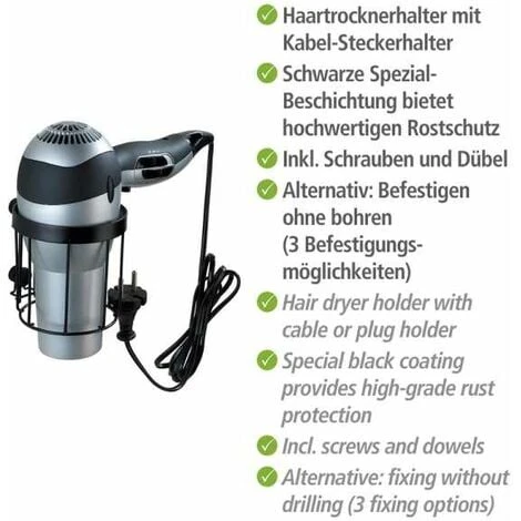 Wenko Portaphon Classic Plus Black 4 Wenko Portaphon Classic Plus Black - immagine 4