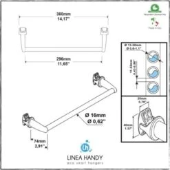 Handy 36 - Portasciugamani, Si Fissa Direttamente Sul Radiatore Scaldasalviette - Bianco -Stile Bagno 19283001 5