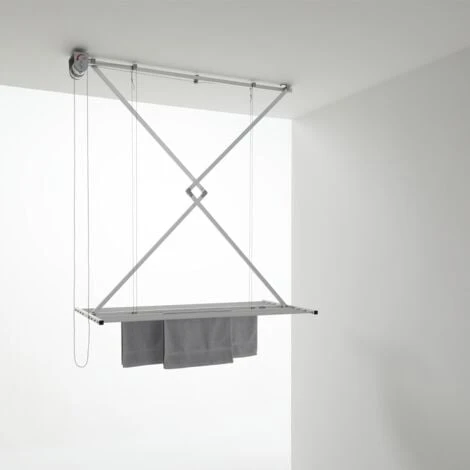 Foxydry Mini, Stendibiancheria A Soffitto, Stendino Verticale Saliscendi, Stendipanni Richiudibile In Alluminio E Acciaio 152x54x25 Cm 1 Foxydry Mini, Stendibiancheria A Soffitto, Stendino Verticale Saliscendi, Stendipanni Richiudibile In Alluminio E Acciaio 152x54x25 Cm